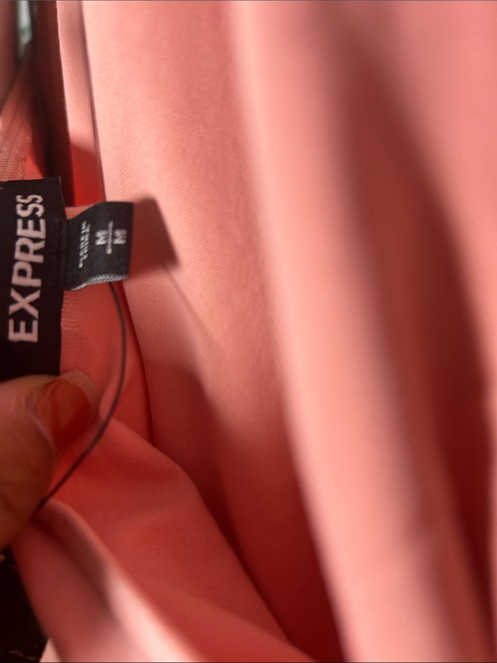 Express Pink and Black Geometric Halter Camisole - Picture 5 of 5